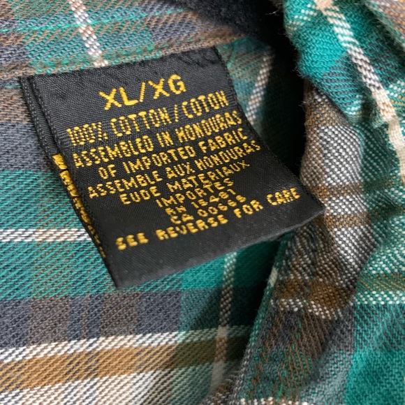 Eddie Bauer Cotton Bainbridge Flannel Men’s Button Up Long Sleeve, size XL - Picture 3 of 10